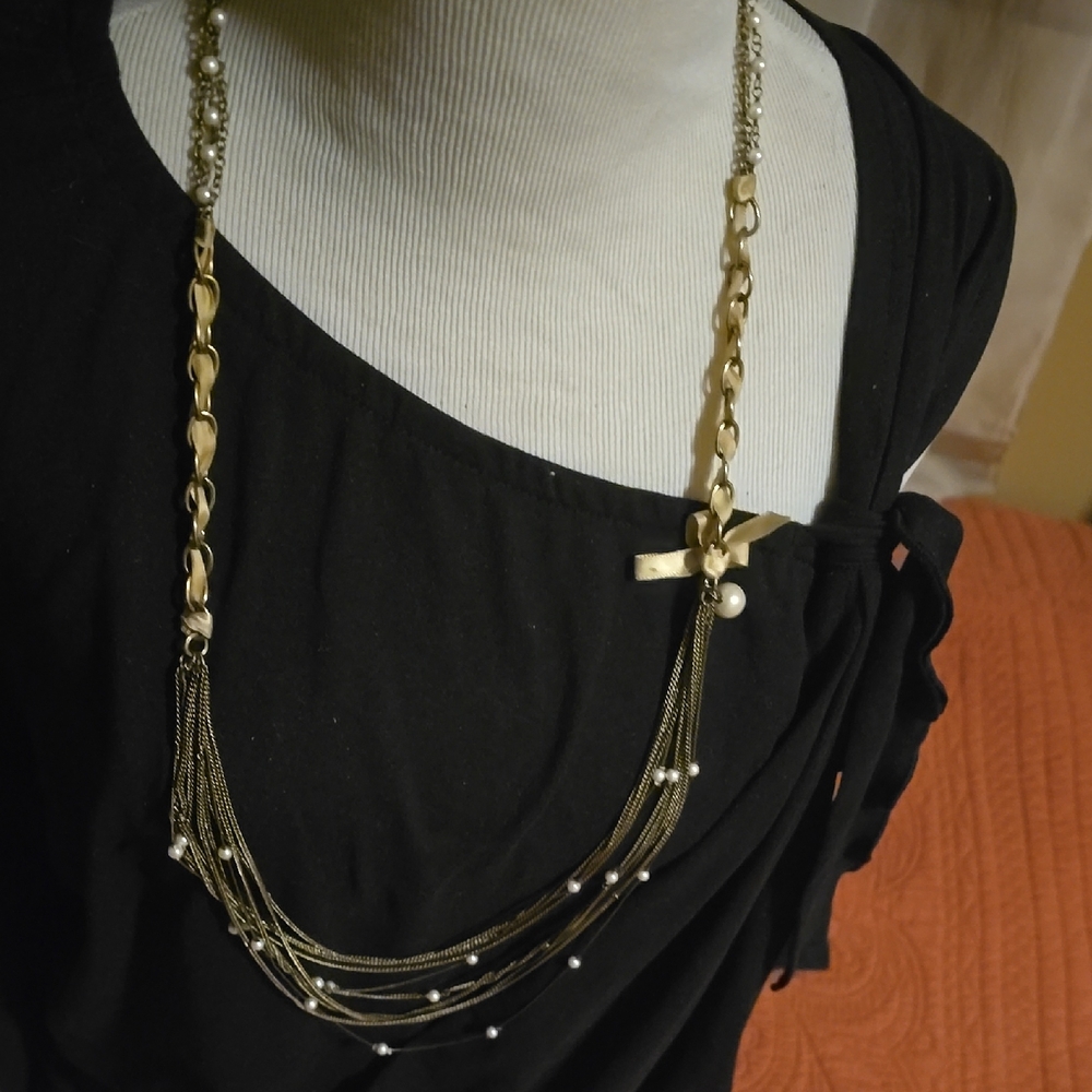 Elegant Gold and Silver Layered Necklace